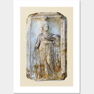 Roman Goddess Minerva Statue Temple Posters and Art